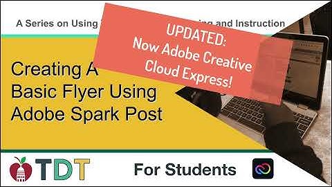 Creating a Basic Flyer Using Adobe Spark / Adobe Creative Cloud Express