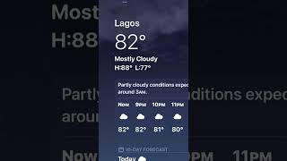 Mostly Cloudy Night - iOS Weather App screenshot 2
