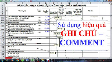 Sử dụng hiệu quả GHI CHÚ – COMMENT | XD&CS