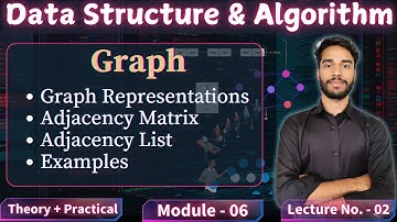 6.2 | Graph Representations | Adjacency Matrix |Adjacency List | Example on Adjacency list & Matrix 