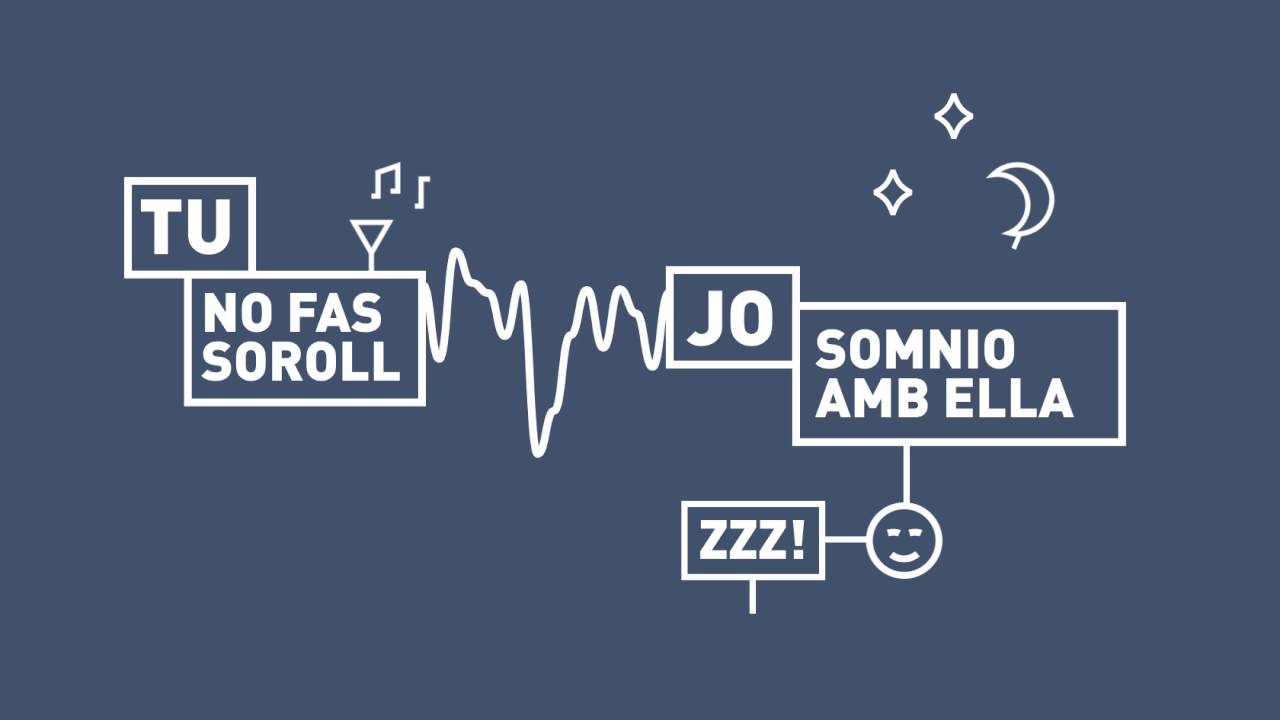 Compartim Barcelona: tu no fas soroll, jo somnio amb ella