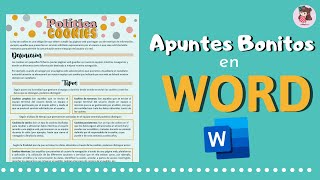 COMO HACER APUNTES BONITOS DIGITALES | apuntes en word