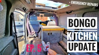 Mazda Bongo Kitchen Update and leaking roof repair // Ford Freda
