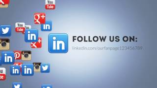 Social Icon Floating Linkedin