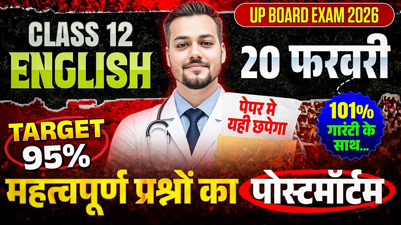 Class 12th English 20 Feb Paper OUT | 95% Target वाला Most Important Questions Postmortem