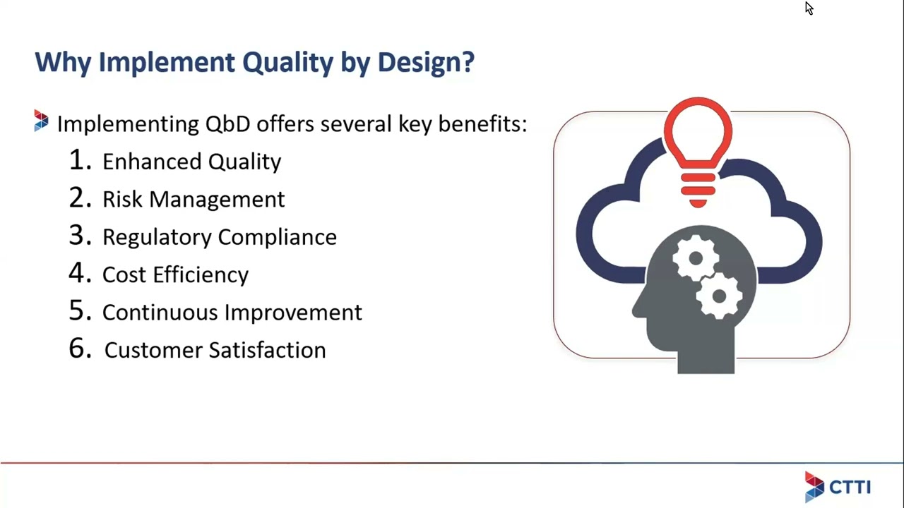 Clinical Trials Transformation Initiative - Quality by Design