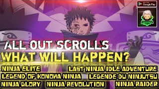 ALL OUT SCROLL AND WHAT WILL HAPPEN NINJA GLORY | LAST NINJA IDLE ADVENTURE screenshot 5
