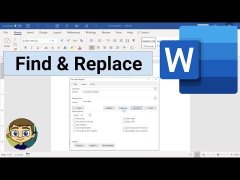 Video: How To Find A Word In Word