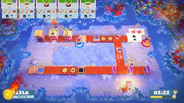 Overcooked 2 - Christmas 1-4 - 2 players - Score: 3188