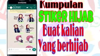Cara mendapatkan stiker hijab terlengkap untuk whatsapp