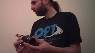 Unbox Hotech laser collimator 2 inch crosshair version.