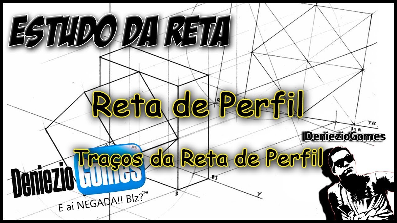 Geometria Descritiva - RETA DE PERFIL (3/3)