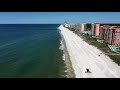 7 miles of empty beach in Orange Beach, Alabama on morning of Thursday, April 30, 2020
