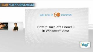 How to turn-off firewall in Windows® Vista