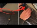 “permanently fixing” a WRINKLED shirt (creased button placket￼) stitch witchery