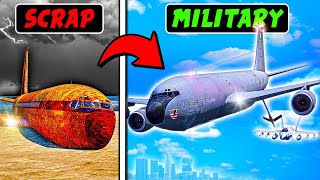 Converting ABANDONED GTA 5 Jet to a Military Mid-Air Refueler!