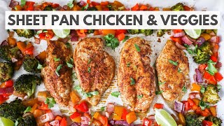 EASY SHEET PAN CHICKEN AND VEGGIES | Quick Weeknight Dinner Meal by Maple Jubilee 5,765 views 1 year ago 4 minutes, 40 seconds