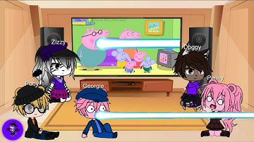 Gacha Club| 🐷 Piggy characters react to Piggy Memes - Peppa and Roblox Piggy Funny Animation!