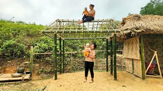 How to Single Mother 14 Year Old Build Bamboo Kitchen Warm in Forest - Bamboo House