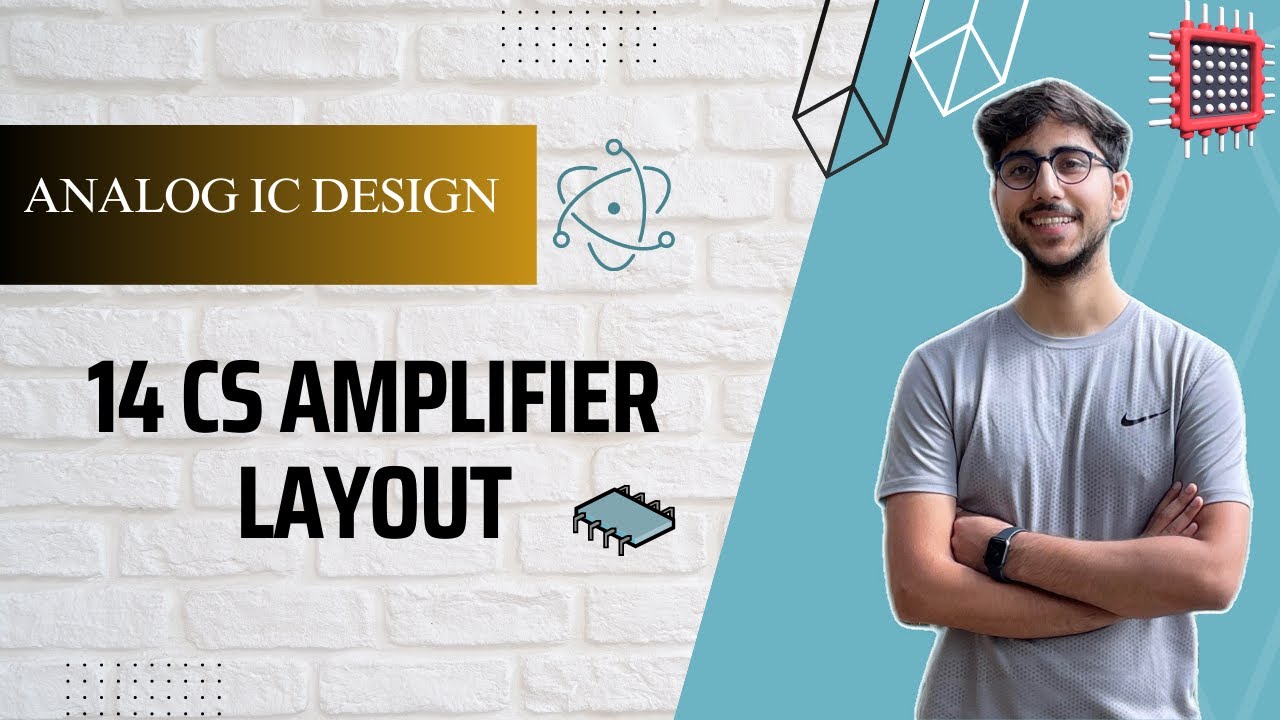 14 Layout of CS Amplifier (Pre & Post Layout Simulation) | Cadence | gpdk180 | Simulation | Tutorial