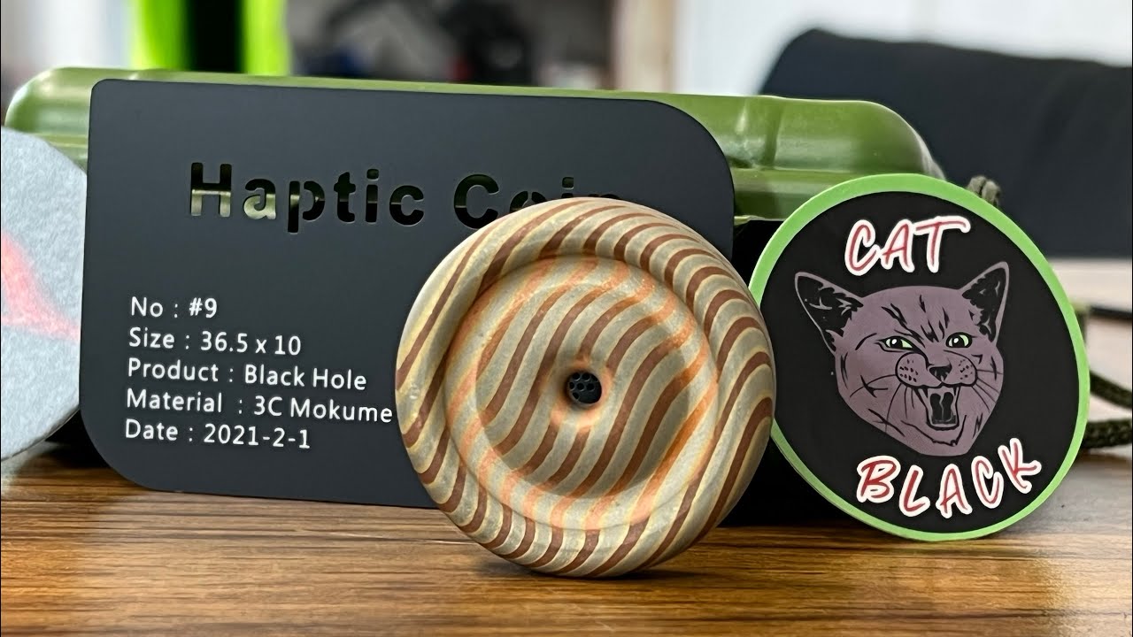 Mokume Blackhole Haptic Coin | Unboxing and First Impressions