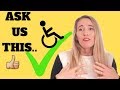 ♿️7 QUESTIONS WHEELCHAIR USERS DON'T *ACTUALLY* MIND! [CC]