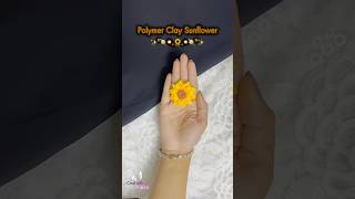 SO EASY! Polymer Clay SUNFLOWER Tutorial 🌻 #youtubehighfive #art #polymerclay