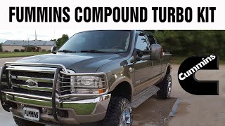 Fummins Compound Turbo kit for Ford with a Cummins