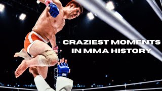 CRAZIEST MOMENTS IN MMA HISTORY | Insane Fights +Knockouts