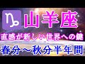 山羊座♑️春分から秋分までの半年間リーディング☆☆直感が新しい世界へと導く☆彡見た時がタイミング‼