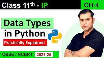 Data Types,| Mutable vs Immutable| Type casting  in Python Ch 04 Data Handling Class 11 IP(065)