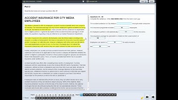 How IELTS on Computer test works: highliting text tutorial