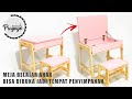 MEMBUAT MEJA BELAJAR MINIMALIS DENGAN TEMPAT PENYIMPANAN