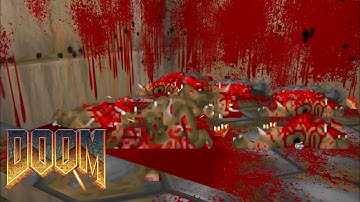 DOOM with Project Brutality - E1M9 Military Base + Maps of Chaos