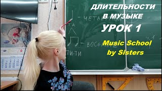 1-й УРОК по РИТМУ: ДЛИТЕЛЬНОСТИ в МУЗЫКЕ: ЧЕТВЕРТНЫЕ и ВОСЬМЫЕ.