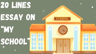 Celebrity 20 lines Essay My School for Grade 2 and 3/Essay on My School 20 lines/Learn english with nida Net Worth