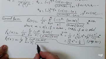 Lecture 41 part 2 (Legendre Polynomials)