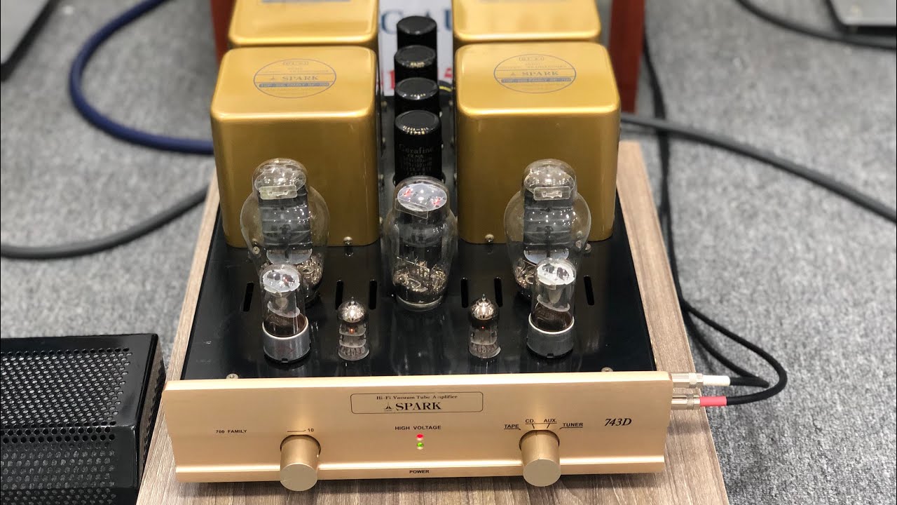 Amply đèn Audio SPARK 743D ghép cùng loa Spendor BC 1A, tiếng quá hay, LH: 0914453477