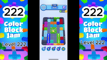 Color Block Jam Level 222 Solution  Complete Walkthrough #colorblockjam #factsnotfiction