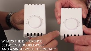 What's the difference between a double-pole and single-pole thermostat? | Cadet FAQ screenshot 1