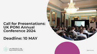 Call for Presentations: UK PONI Annual Conference 2024