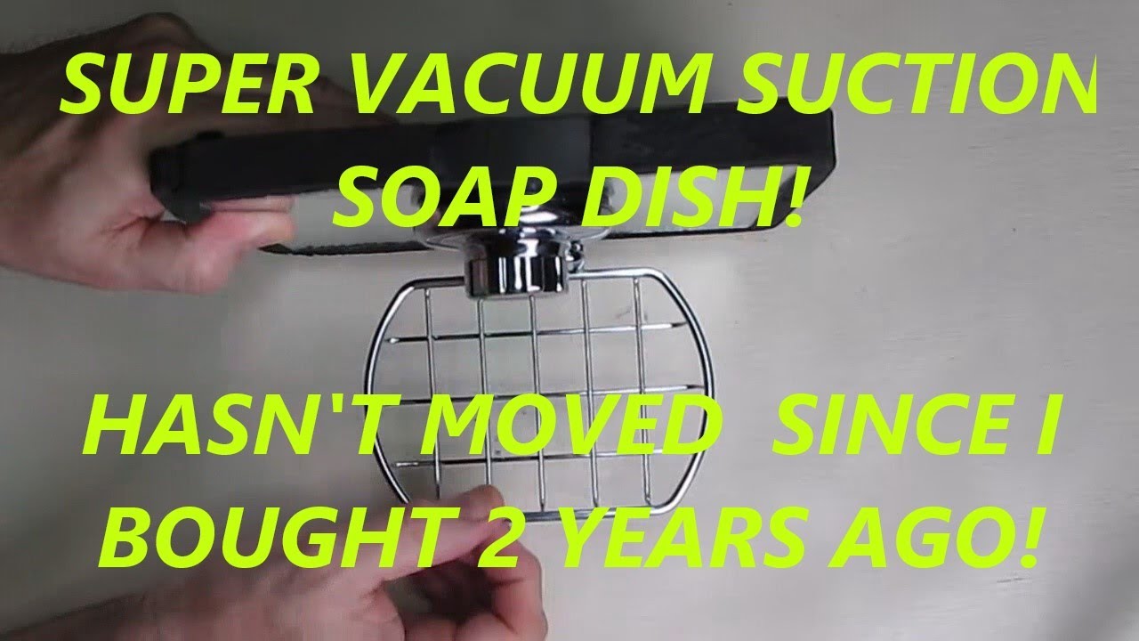 SANNO Vacuum Suction Cup Bathroom Soap Dish Holder, Shower Soap