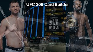 Building the entire UFC 309 card (MSG)