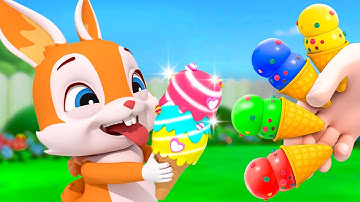 Chú Thỏ Con - Hoạt Hình Thỏ Con Vui Nhộn - Kem màu sắc - Liên Khúc Ca Nhạc Thiếu Nhi Remix Vui Nhộn