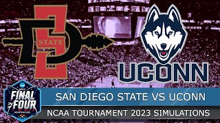 San Diego State vs UConn - NCAA Men's National Championship 2023 Full Game Highlights - NBA 2K23 Sim