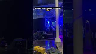This stage setup was an absolute monster!🤯🏗️ #centralworld #bangkok #musicfestival #night #vibes