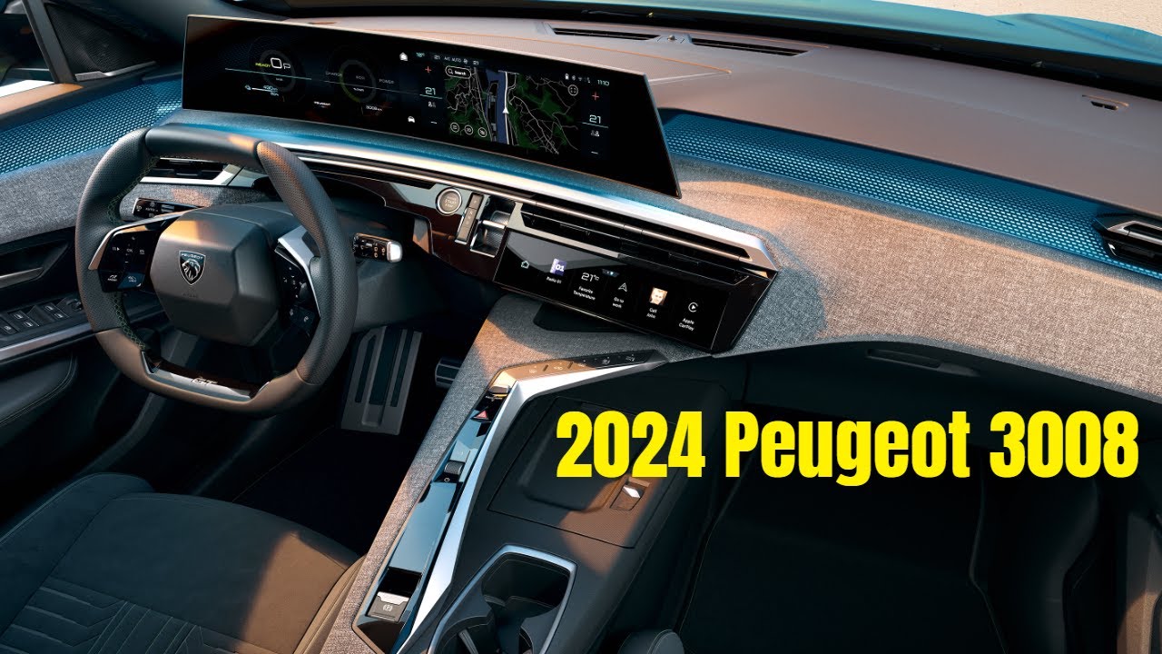 ⁣2024 Peugeot 3008 with Panoramic i Cockpit Interior Revealed