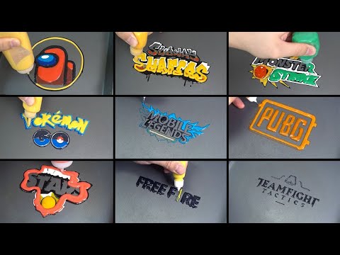 <strong>Mobile</strong> Game Logo Pancake <strong>Art</strong> - Among us, legends, free fire, subway surfers, poke go, monster strike