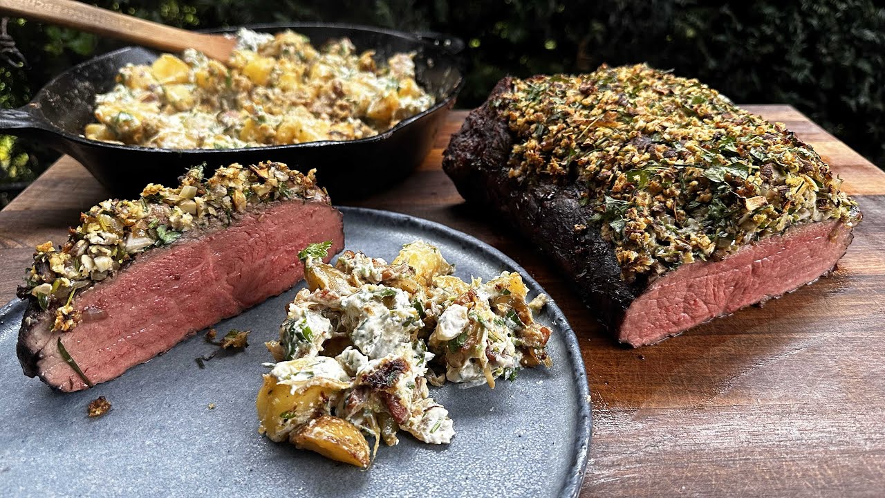 ROASTBEEF MIT CHAMPIGNON-KRÄUTERKRUSTE - Mein Weihnachtsbraten 2023