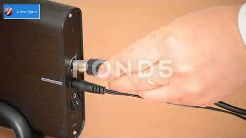 Plugging In And Turning On External Hard Drive - Stock Video Footage